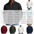 thumbnail image 3 of Ceisia Men Cable Knit Quarter Zip Collar Pullover Sweater Slim Fit Long Sleeve Casual Daily Business Knitted Polo Top White M Gift, 3 of 7
