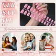 thumbnail image 2 of RAGUPEL 24Pcs Glue on Nails for Women,Pink Extra Short Press on Nails,Matte Surface Nail Press Ons,Stick on Nails for Daily Life,Style3, 2 of 7