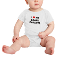 thumbnail image 2 of I Love My Grand Parents Cute Baby Bodysuit Unisex, 2 of 5