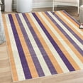 thumbnail image 1 of Retro Decorative Rug, Classical Vertical Stripes Pattern Texture Image Old Fashioned Display Art, Quality Carpet for Bedroom Dorm and Living Room, 6 Sizes, Pale Orange, by Ambesonne, 1 of 4