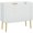 White, variant on HOMCOM Accent Cabinet w/ Gold Leg for Living Room Dining Room Hallway White