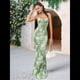thumbnail image 5 of Vestido Maxi Ajustado de Verano para Mujer, Informal, con Tirantes Finos, Sin Mangas, Espalda Descubierta, Abertura Alta, . Verde L, 5 of 6