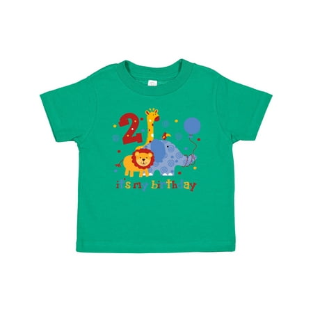 

Inktastic Safari 2nd Birthday Gift Baby Boy or Baby Girl T-Shirt