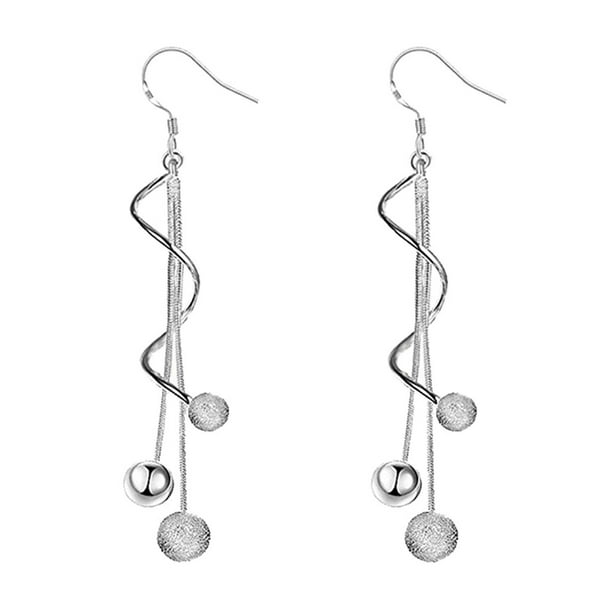 Electroplated colgante de joyería Pendientes de cuentas de estilo de moda Pendientes largos