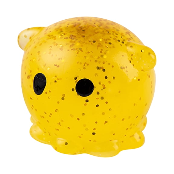 Stretchy Glitter Sea Creature Toys Squeeze Fidget Toys Cute Dolphin Bunny Octopus Stress Balls for Stress Relief Sensory Play Calm Anxiety