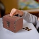 thumbnail image 5 of WORGEOUS Banco de madera Piggy Bank Cox Lockable Money Box Box de almacenamiento de joyas de uso retro Caja de ahorro de dinero, 5 of 8