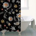 thumbnail image 4 of Pioneer Flower Floral Print Pattern Shower Curtain 36"x72", Bathroom Decorative Shower Curtain Set with 12 Hooks, Waterproof Washable, 4 of 6