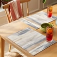 thumbnail image 4 of Beige Grey Placemats Set of 4 Abstract Mottled Art Retro Modern Painting Place Mats Indoor Wipeable Table Mats Washable Cloth Dining Table Placemats for Kitchen Holiday Party Home Decor 13x19 Inch, 4 of 9