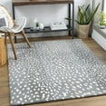 thumbnail image 3 of Hauteloom Amberley Modern Hand Tufted Natural Fiber Wool Runner Rug - Contemporary Leopard Animal Print Carpet for Hallway, Kitchen - Farmhouse, Cottage - Beige, Gray - 2'6" x 8', 3 of 10