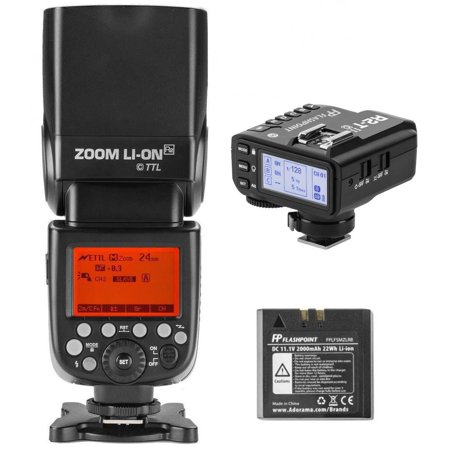 UPC: 0192223084865 | Flashpoint Zoom Li-on R2 VING V860IIC TTL On-Camera Flash Speedlight with X2 TTL Trigger Kit for Canon Cameras