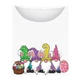 thumbnail image 3 of Hauts pour Femmes Imprimé Col Rond Pâques Imprimé Manches 3/4 T-Shirt Col Rond Chandail, T-Shirts pour Femmes, Hauts de Pâques pour Femmes, Pulls pour Femmes, 3 of 5