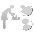 thumbnail image 4 of Señal de área para cambiar pañales, señal de baño, estación de cambio de pañales para público, 4 of 6