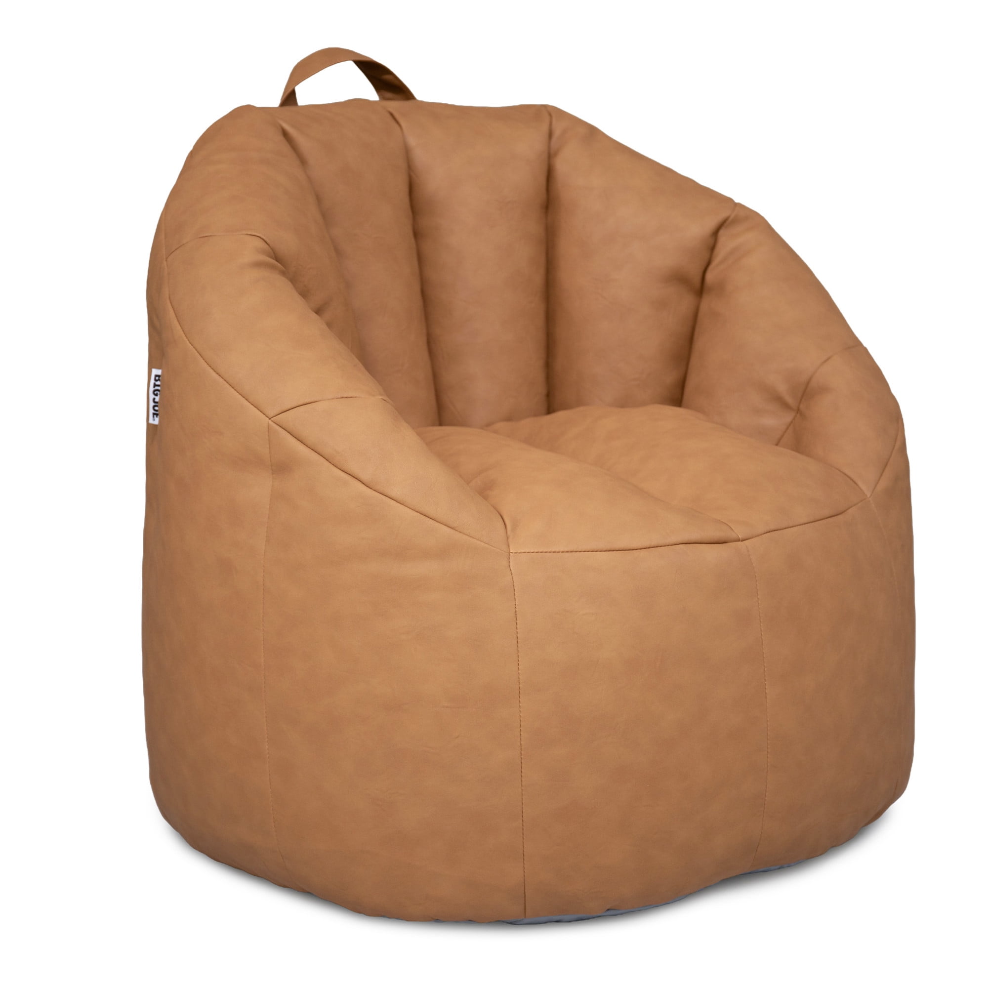 Big Joe Milano Lightweight Kids Bean Bag Chair, Brownbutter Honey
