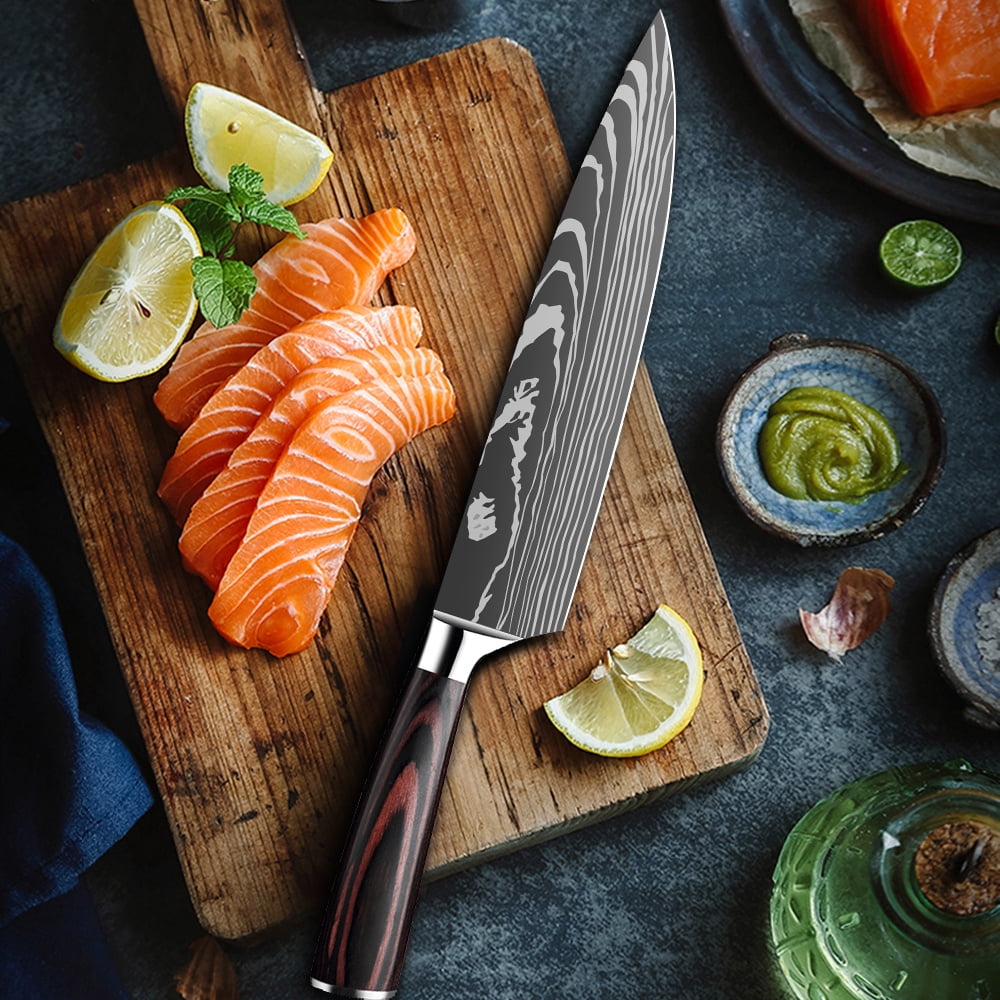 8PCS Kitchen Knife Set, 3.5-8 Inch Boxed Knife Set, Chef Knife, Boning Knife,  Stainless Steel Japanese Knife, Kitchen Chef Knife Set