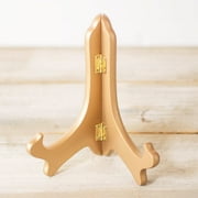 Table Decor Plate Display Easel Wooden Tabletop Stand Adjustable 7 inches Gold