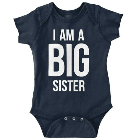

Big Sister Older Sibling Family Bodysuit Jumper Girls Infant Baby Brisco Brands 12M