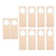 thumbnail image 2 of 10 perchas de madera en blanco para perillas de puerta, pancartas decorativas de bricolaje, suministros, letreros de mensajes de placa, manualidades, para colgar en , dormitorio, EstiloE perfecl Colgadores de puerta, 2 of 8