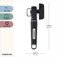 thumbnail image 5 of Farberware Soft Grips Smooth Edge Safety Manual Can Opener, Black with Slate Blue Accents, 5 of 10