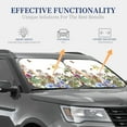 thumbnail image 4 of Kll Herbs And Wildflowers Windshield Sun Shade 2-Piece Foldable Car Front Window Sunshade For Most Sedans Suv Truck- Large, 4 of 7
