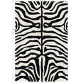 thumbnail image 5 of SAFAVIEH Soho Allyse Striped Wool Area Rug, Black/White, 5' x 8', 5 of 6