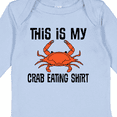 thumbnail image 4 of Inktastic This is My Crab Eating Shirt Boys or Girls Long Sleeve Baby Bodysuit, 4 of 5