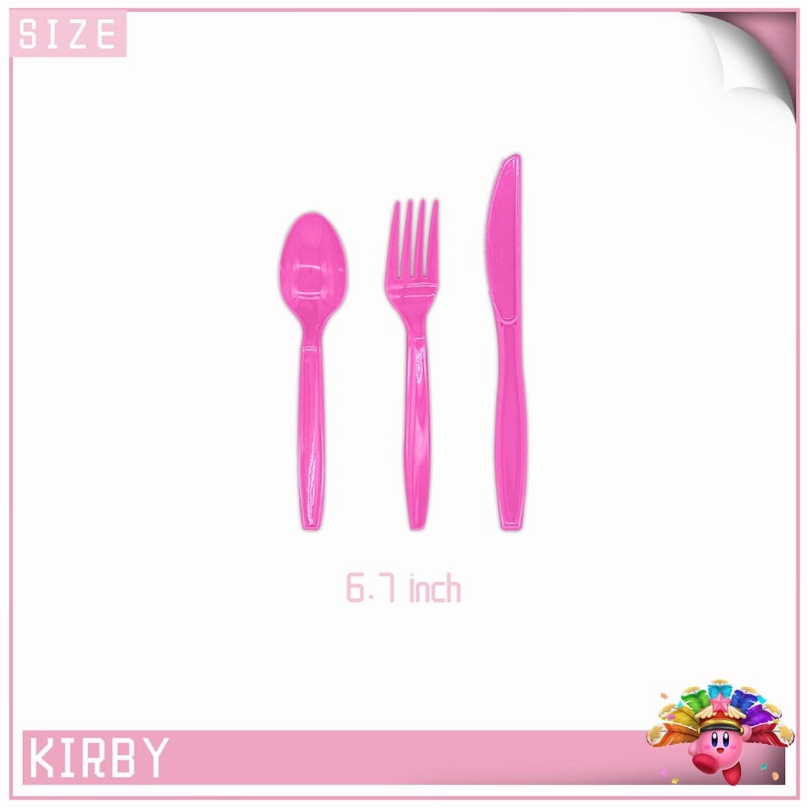 Kirby Star Allies Party Tableware Set Plates Cup Kit Birthday Supplies Decorations Disposable Dinnerware