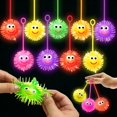 thumbnail image 1 of PIONJOY 24 piezas de pelotas sensoriales LED con luz y aro para el dedo, 1 of 5