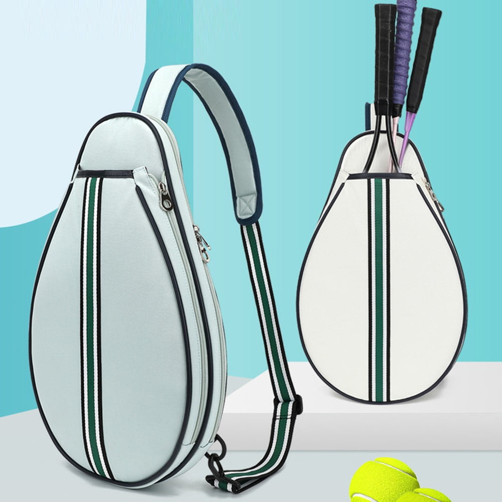 Splihome Tennis Crossbody Bag Chest Shoulder Bag for Tennis Racket Pickleball Paddles Badminton Racquet Racket Cover