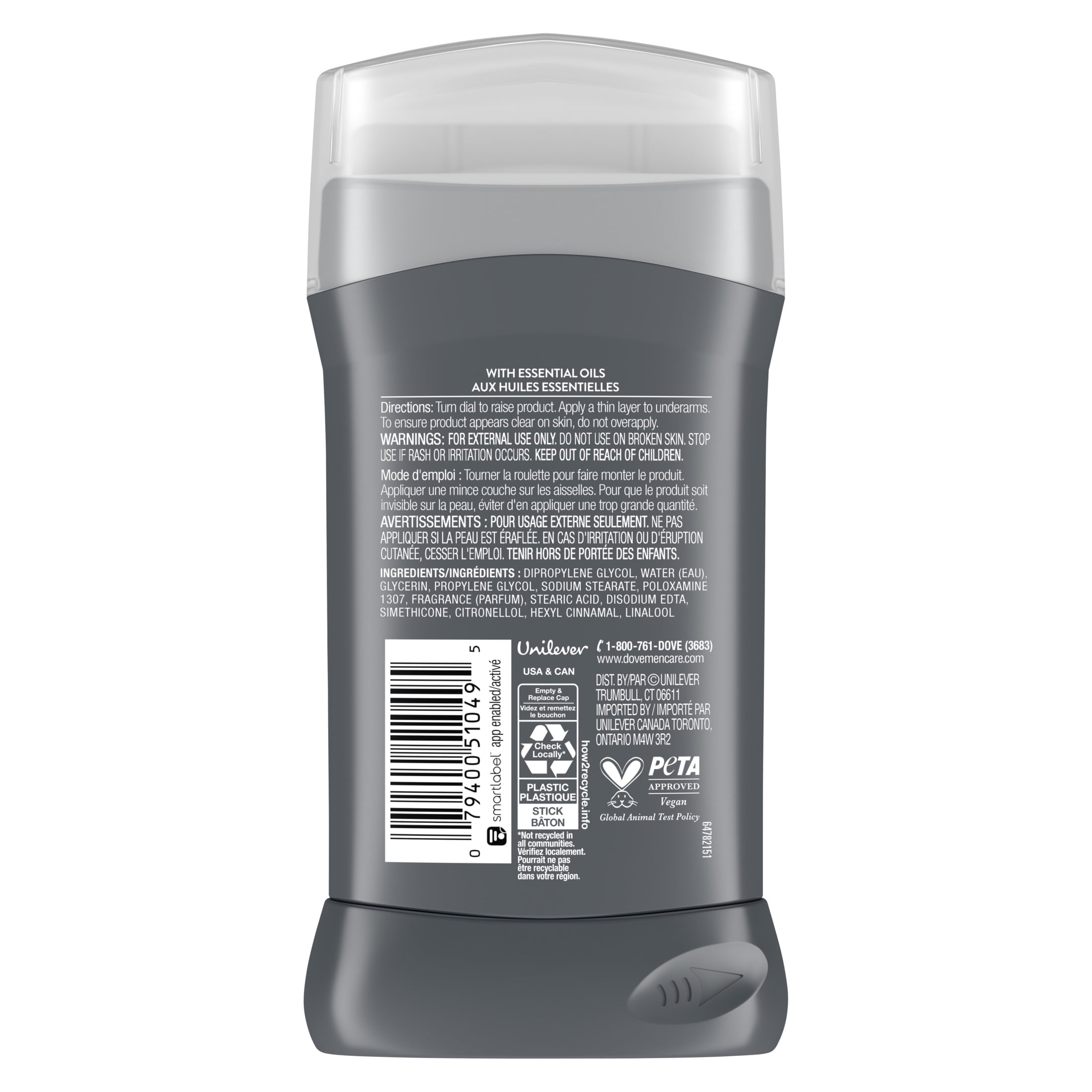 Dove Men+Care Deodorant for Men Moon Oasis Aluminum-Free, 3.oz