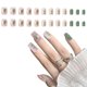thumbnail image 1 of Prensa corta en uñas acrílicas cuadradas uñas postizas francesas cobertura completa uñas postizas desnudas para mujeres y niñas 24 Uds, 1 of 5