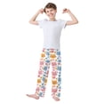 thumbnail image 3 of Cat Face and Love Pajama Pants Soft Lightweight Lounge Pants Bottoms Sleep Pants Warm Comfy, 3 of 9