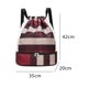 thumbnail image 2 of Mochila con cordón, bolso con cordón, mochila con cordón, mochila grande con separación en seco y húmedo, color negro, 2 of 5