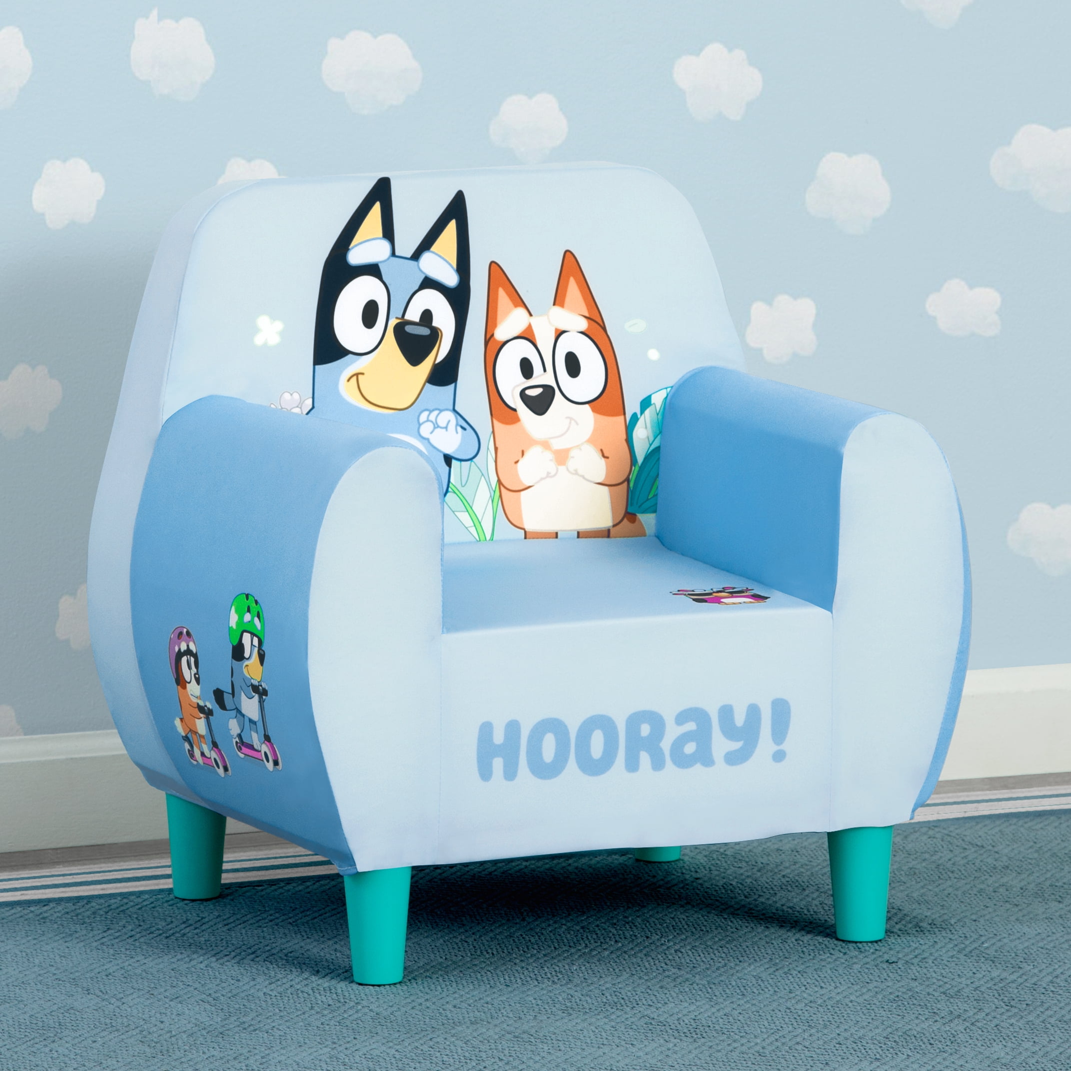 Bluey Foam Chair by Delta Children, Blue