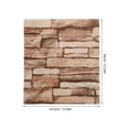 thumbnail image 3 of WEUVEB 20-Pack Self Adhesive XPE Foam Bricks Wallpaper Panels for Wall Decor, Easy Install, Soundproofing, Home Improvement, 3 of 8