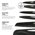 thumbnail image 6 of Thyme & Table Non-Stick Coated High Carbon Stainless Steel Speckled Kitchen Knives, 3 Piece Set, 6 of 9