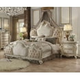thumbnail image 2 of ACME Picardy Antique Pearl King fabric Standard Bed with Tufted Headboard & Nailhead Trim, 2 of 3