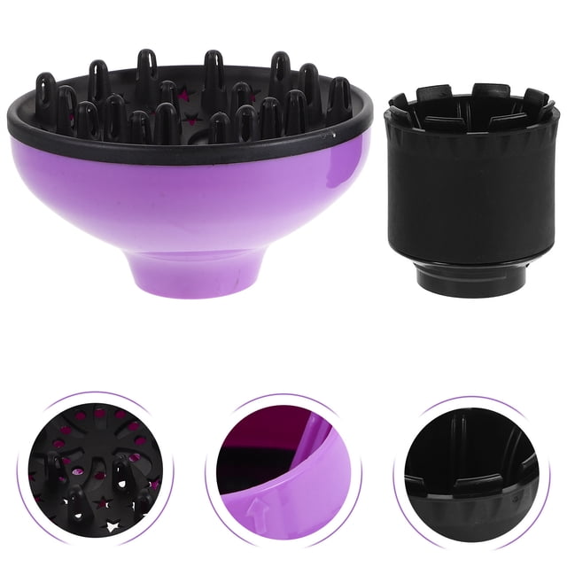 SOPOTUTU Universal Hair Dryer Diffuser Purple Plastic Blow Cover for Fast Even Drying and Styling