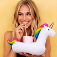 thumbnail image 4 of 12pack Inflatable Drink Holder,Inflatable Cup Pool Drink Holder Floats Coasters for Summer Pool Party - -, 4 of 5