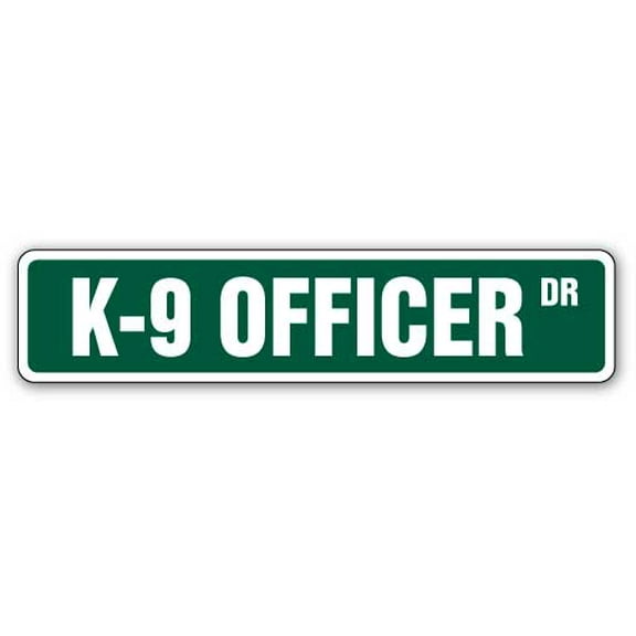 SignMission SS-624-K9 Officer 6 x 24 in. K-9 Officer Street Sign