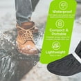 thumbnail image 6 of Waterproof Rain Boot Shoe Covers for Men Women with Reflector, Black Non-slip Reusable Boot Covers with Side Zipper, Foldable Anti-Snow Shoe Covers Rainproof Overshoes Over Shoes Galoshes, 6 of 6