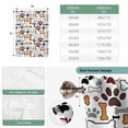 thumbnail image 6 of Dog Claws Balloon Curtains for Windows, Bedroom Curtains 54 Inch Length, Pet Cat Cartoon Cute Animal Bone Pawprints Tie Up Curtains Panels Thermal Insulated Bathroom Curtains Window 42"x54", 6 of 8