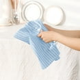 thumbnail image 3 of REGALWOVEN Striped Kitchen Towels Highly Absorbent, Tea Towels Reversible Cotton Dish Towels Hand Towels Light Blue 4, 3 of 6