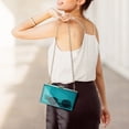 thumbnail image 5 of WJCD Bolso de mano transparente con caja de acrílico para mujer, bolso de noche cruzado pequeño y transparente, correa de cadena dorada aprobada por el estadio, 5 of 5