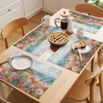 thumbnail image 5 of Watercolor Flower Placemats Set of 4, Oil Painting White Orange Concubine Non-Slip Place Mats Washable Table Mats for Kitchen Dining Table Decorations Indoor/Outdoor, 5 of 9