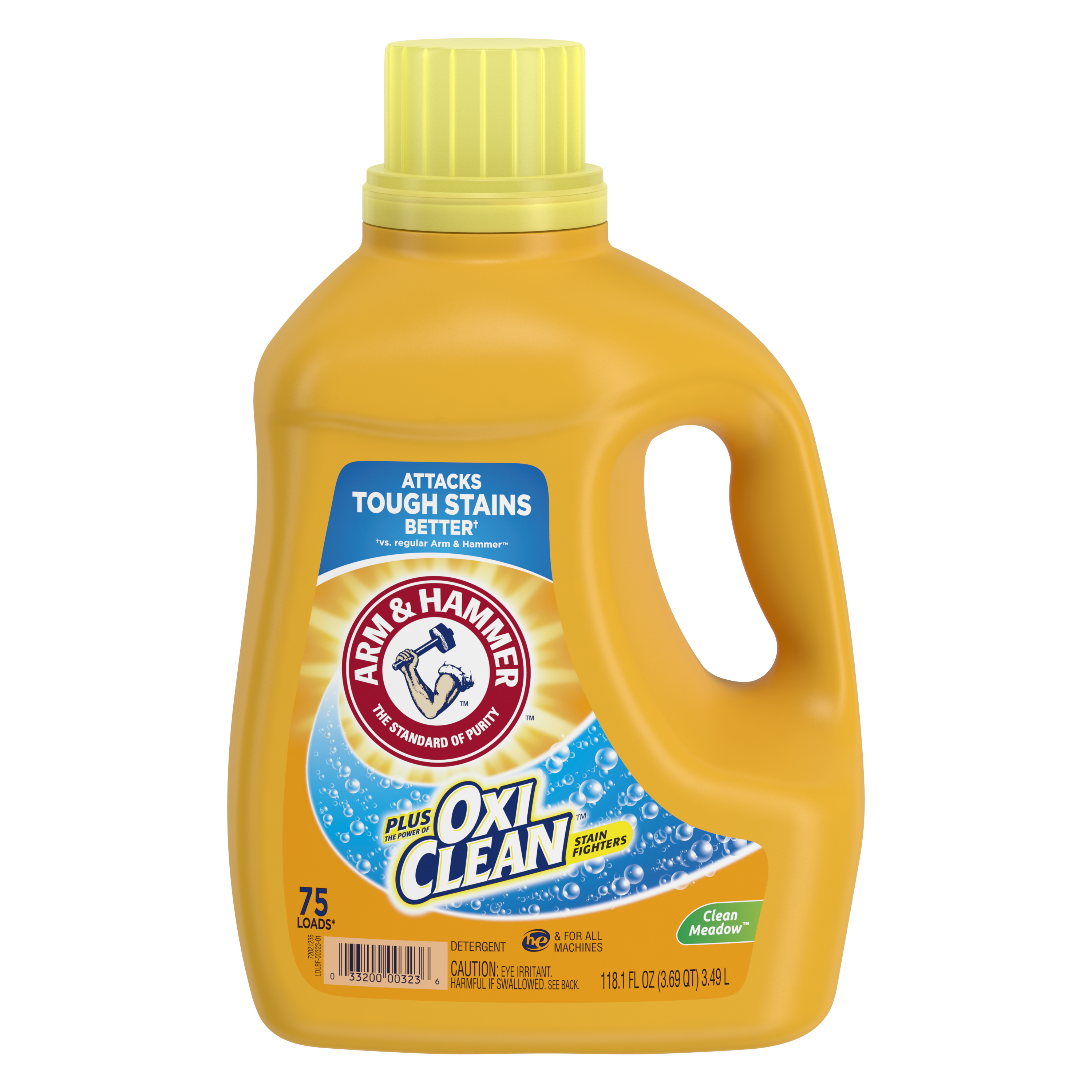 Arm & Hammer Plus OxiClean Clean Meadow, 75 Loads Liquid