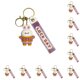 thumbnail image 1 of Jumpingount LLavero de conejo, llavero de muñeca de dibujos animados, para mujer, llaveros de coche, colgante ligero impermeable para adorno Accesorios de disfraces Violeta Jumpingount AP014118-04, 1 of 1