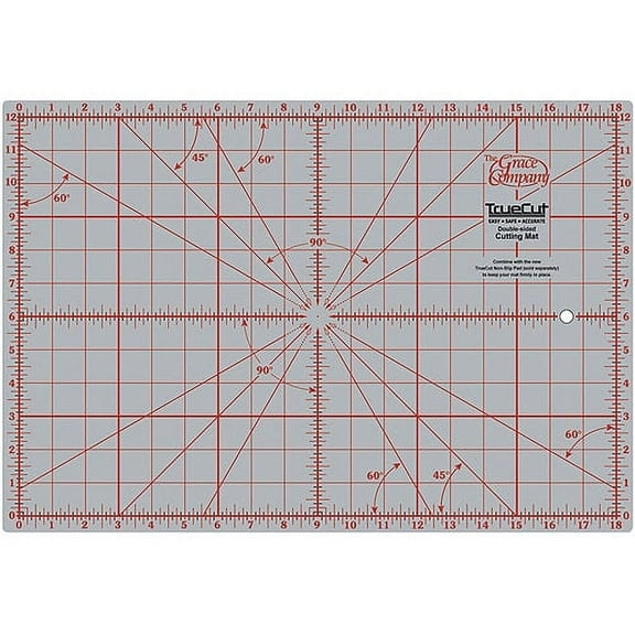 TrueCut Cutting Mat - 12" x 18" Double-Sided Cutting Mat - Durable 5 Layer Cutting Mat for Rotary Cutters