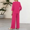 thumbnail image 5 of 2 Piece Lounge Sets for Women 3/4 Sleeve Matching Sets Fall Spring Vacation Travel Outfits Fashion Clothing, 5 of 5