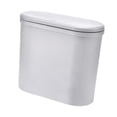 thumbnail image 4 of Bote de basura del bote de basura con tapa de prensa Tapa moderna de basura de polvo nórdico de basura estrecha para estudios Lavandería de baño Gris, 4 of 8