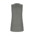 thumbnail image 6 of JGGSPWM Summer Tank Tops for Women Loose Fit Pleated Square Neck Sleeveless Tops Curved Hem Flowy Loose Fit Camisole Trendy Breathable Tees Shirts Gray XL, 6 of 10
